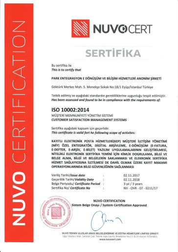 ISO 10002:2014 — Customer Satisfaction Management System